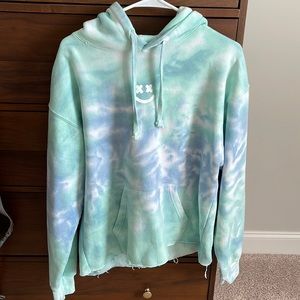 Cropped Barstool Sports “Sleep When You’re Dead” Tie-Dye Hoodie